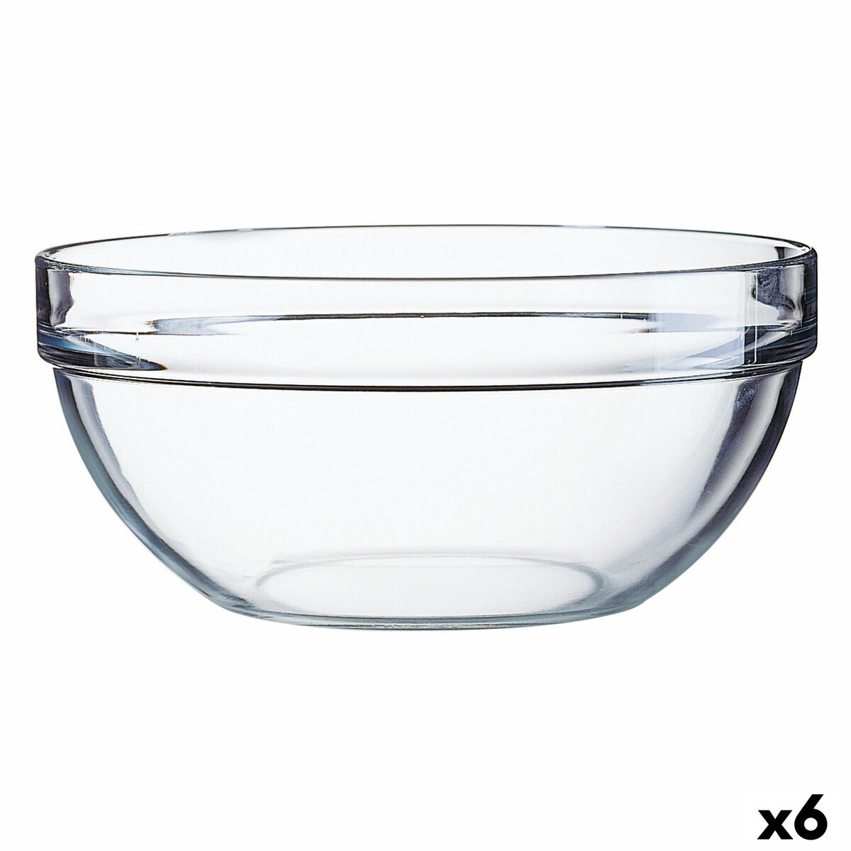 Salladsskål Luminarc Transparent Glas (20 cm) (6 antal)
