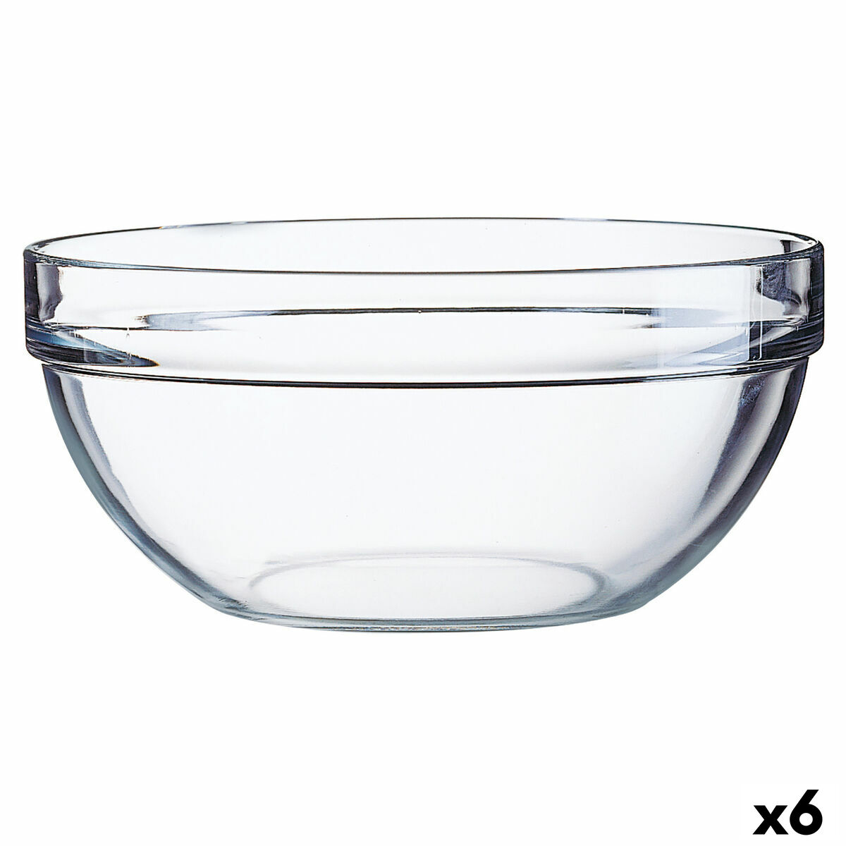 Salladsskål Luminarc Transparent Glas (Ø 26 cm) (6 antal)