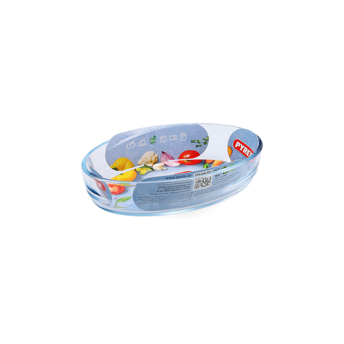 Ugnsform Pyrex Classic Oval 21 x 13 x 5 cm Transparent Glas 10 antal - 2