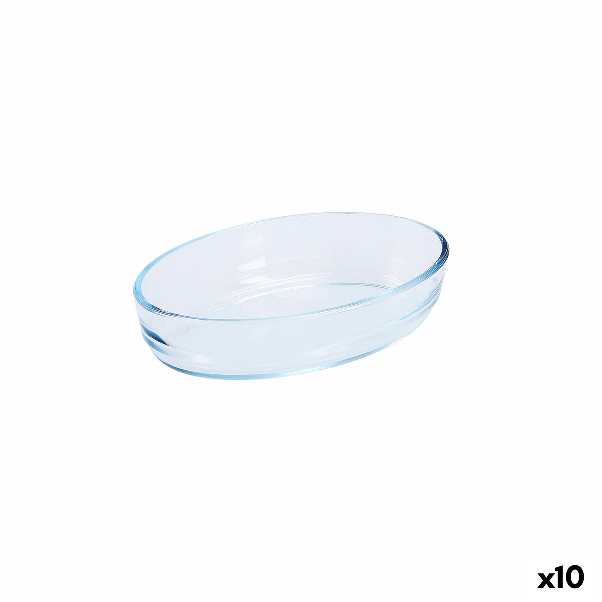 Ugnsform Pyrex Classic Oval 21 x 13 x 5 cm Transparent Glas 10 antal