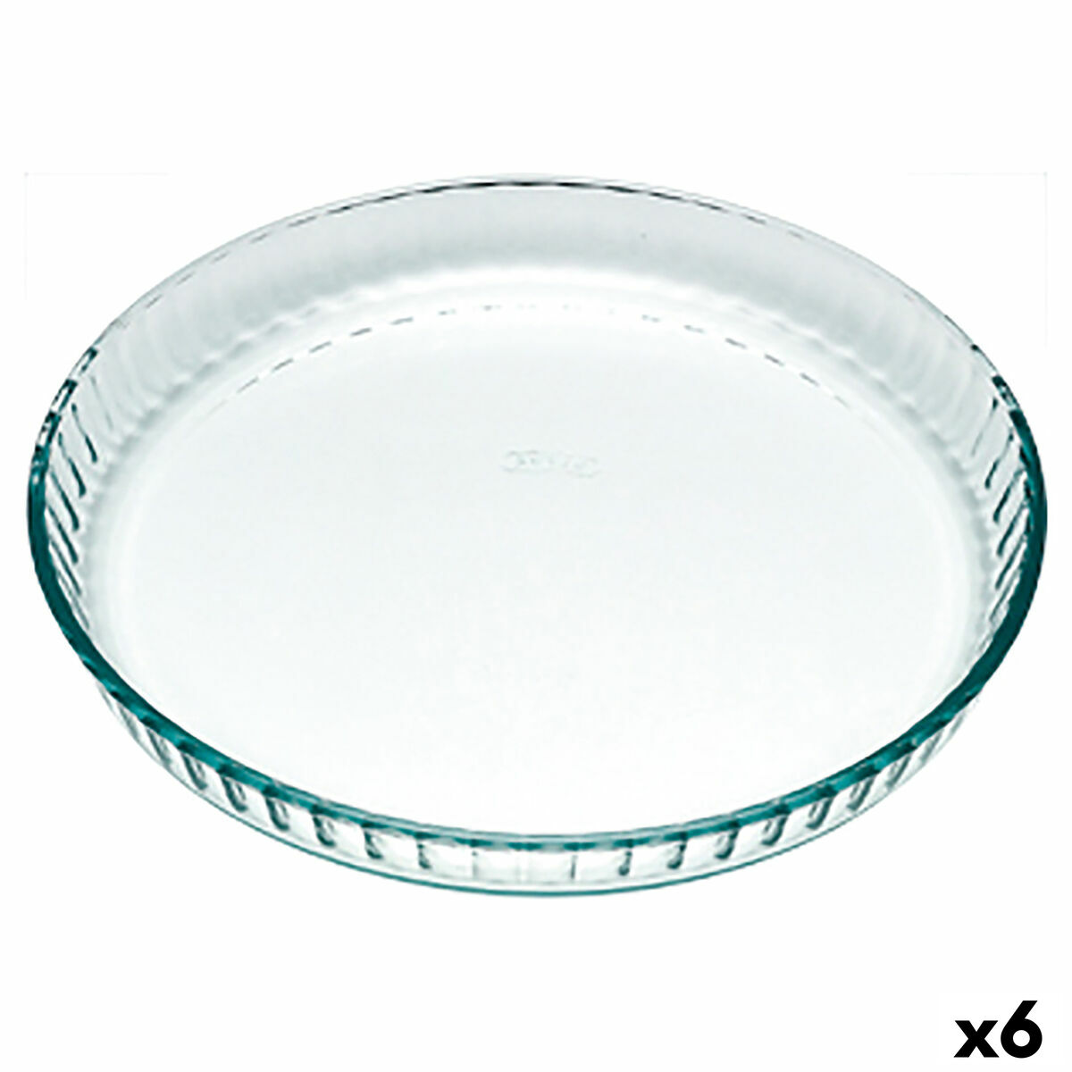 Ugnsform Pyrex Classic Rund Platt Transparent 25 x 25 x 4 cm (6 antal)