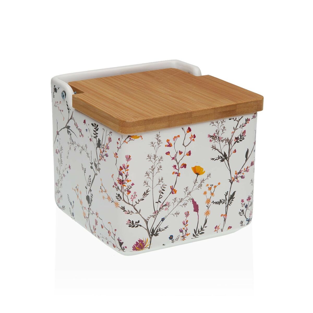 Saltkar med lock Versa Balbec Keramik Dolomite 12,2 x 11,5 x 12,2 cm