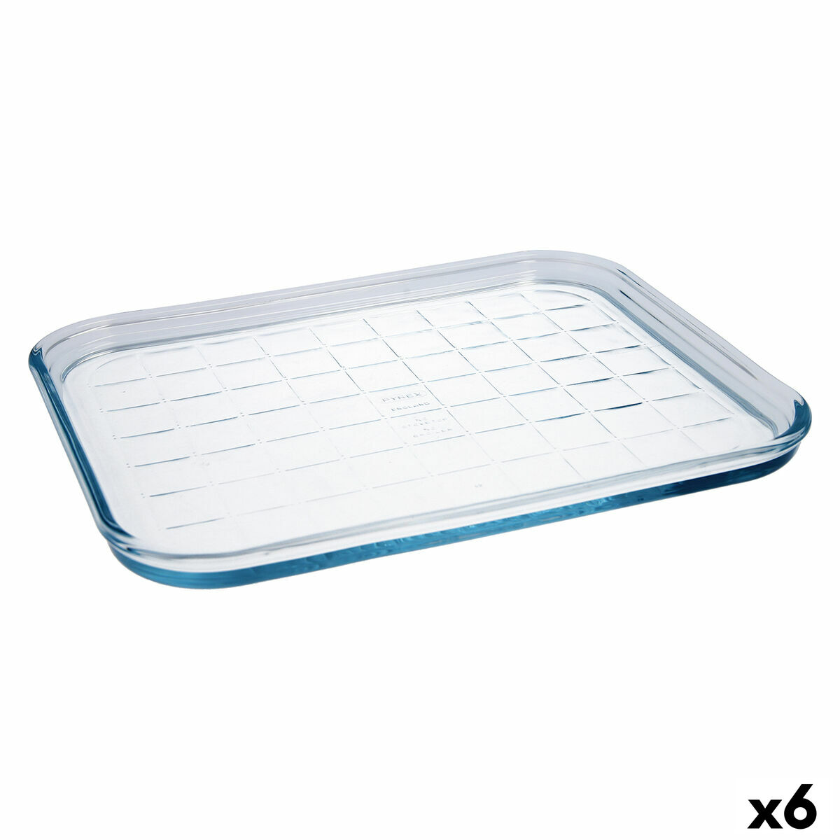 Ugnsform Pyrex Classic Vidrio Platt Transparent Glas 33 x 27 x 2 cm (6 antal)