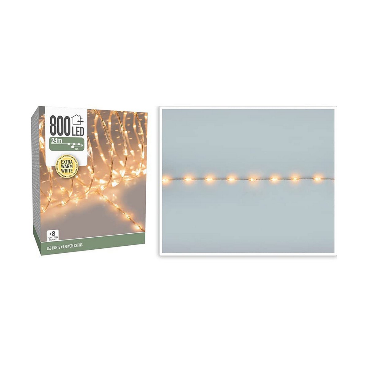 LED-krans Vit (24 m)