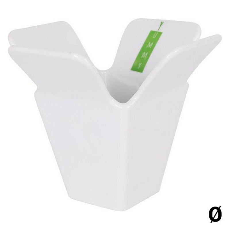 Skål Inde Yummy Vit Porslin, Mått: 15,2 x 15,5 x 12,7 cm - 3