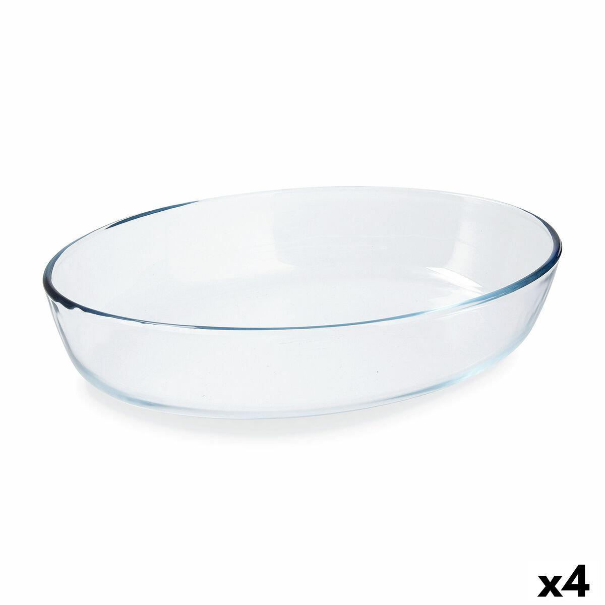 Ugnsform Pyrex Classic Oval 30 x 21 x 7 cm Transparent Glas (4 antal)