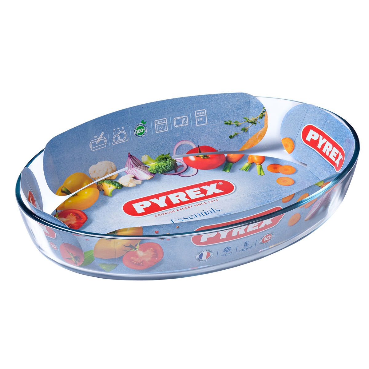 Ugnsform Pyrex Classic Oval 35 x 24 x 7 cm Transparent Glas (6 antal) - 2