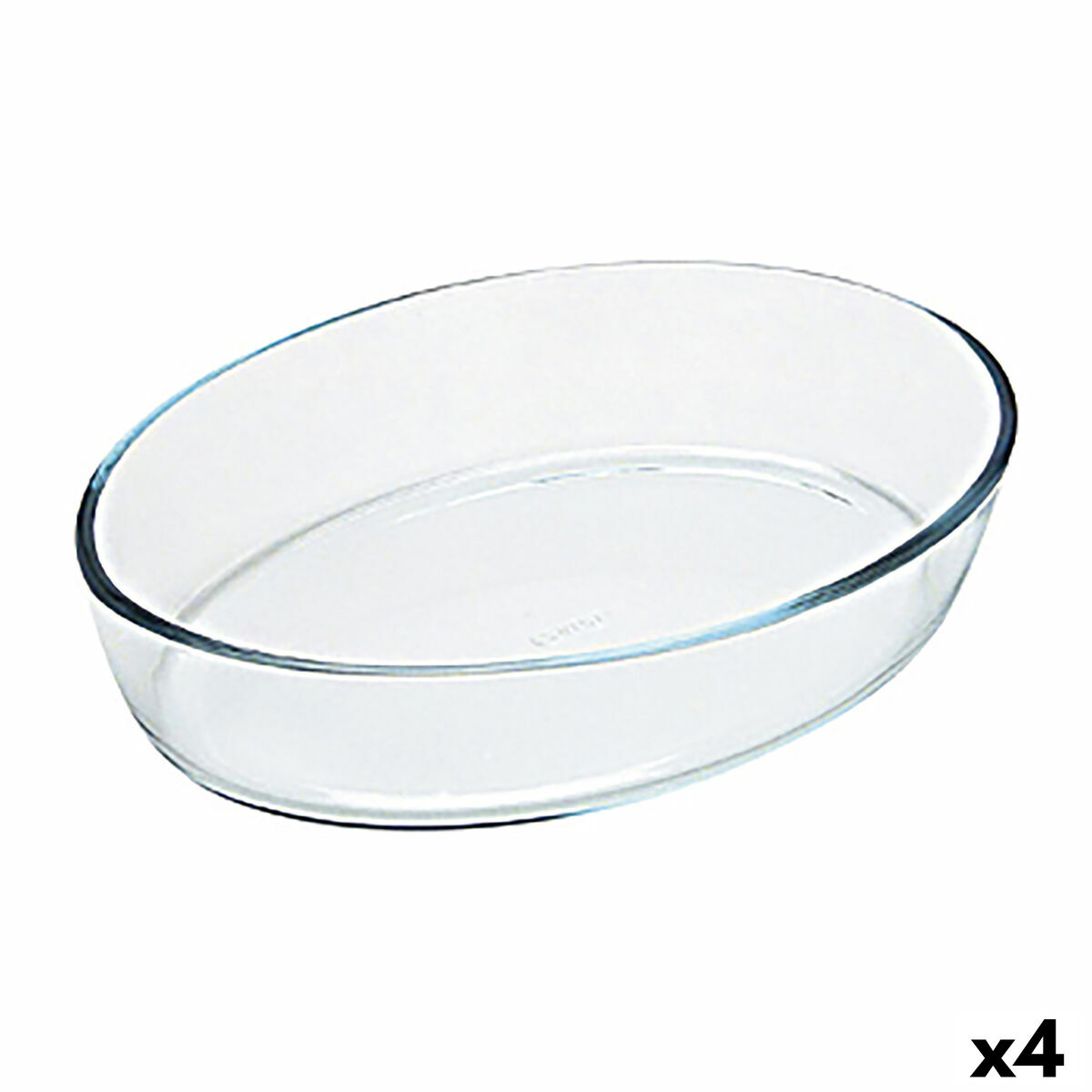 Ugnsform Pyrex Classic Vidrio Oval Transparent Glas 40 x 28 x 7 cm (4 antal)
