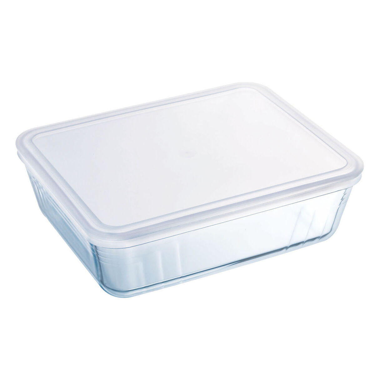 Rektangulär matlåda med lock Pyrex Cook & Freeze 19 x 14 x 5 cm 800 ml Transparent Silikon Glas (6 antal) - 3