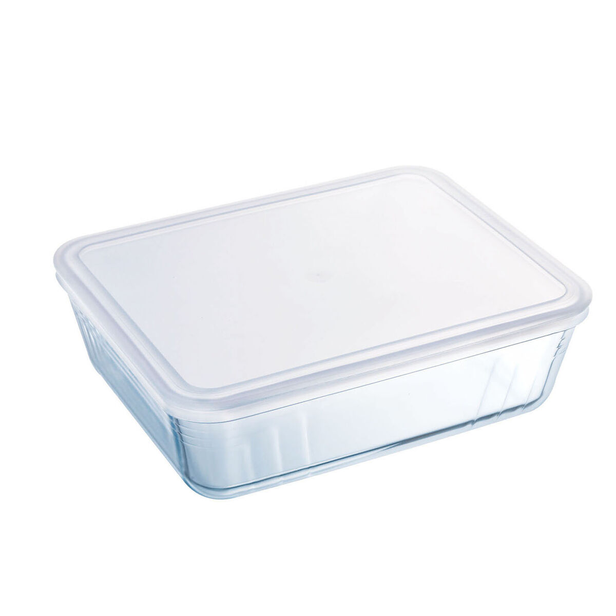 Rektangulär matlåda med lock Pyrex Cook & Freeze 22,5 x 17,5 x 6,5 cm 1,5 L Transparent Silikon Glas (6 antal) - 3