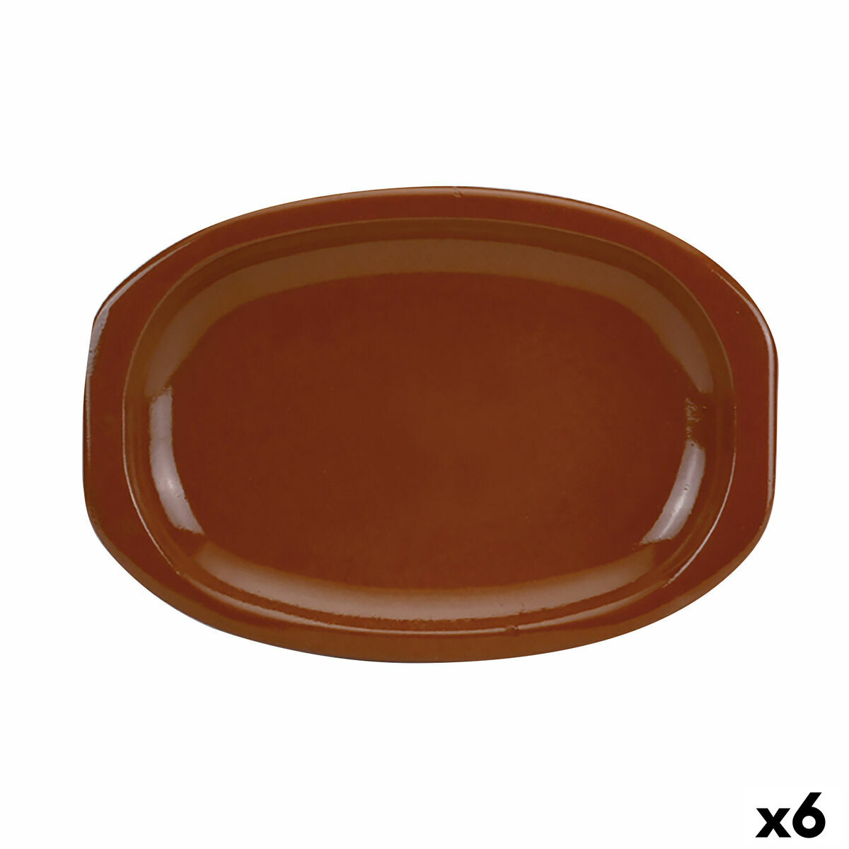 Servingsfat Raimundo Barro Profesional Terrakotta Brun 6 antal 36 x 25 cm
