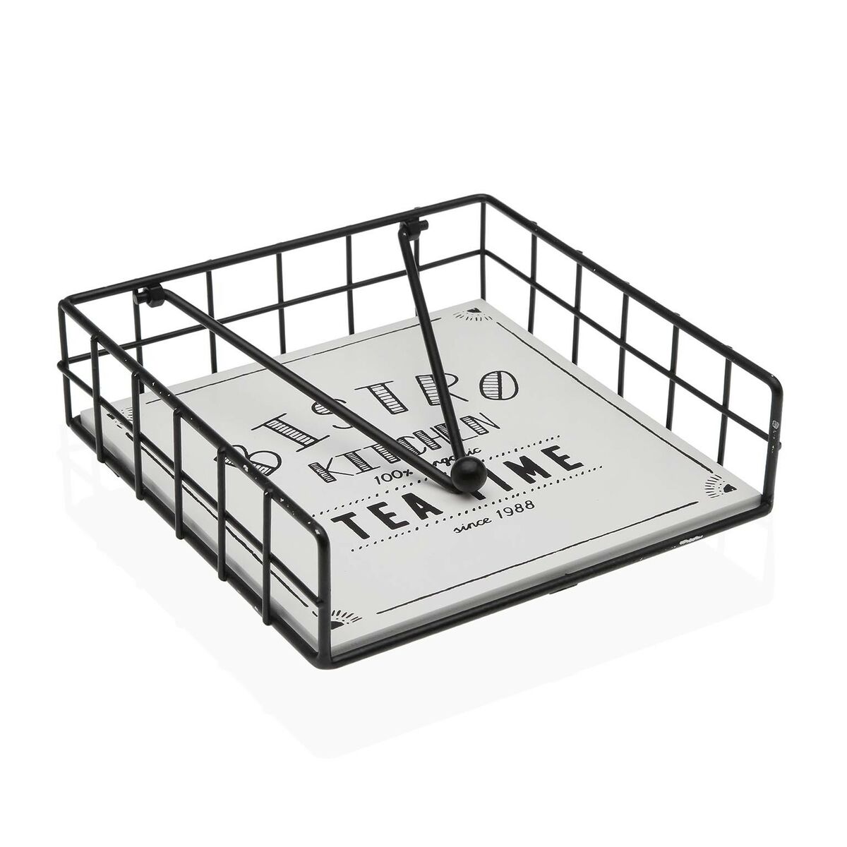 Servetthållare Versa Bistro Stål 18 x 7 x 18 cm