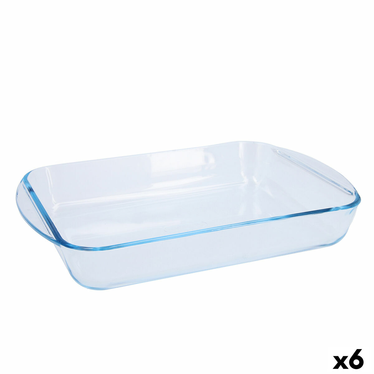 Ugnsform Pyrex Classic Vidrio Rektangulär Transparent Glas 35 x 23 x 6 cm (6 antal)