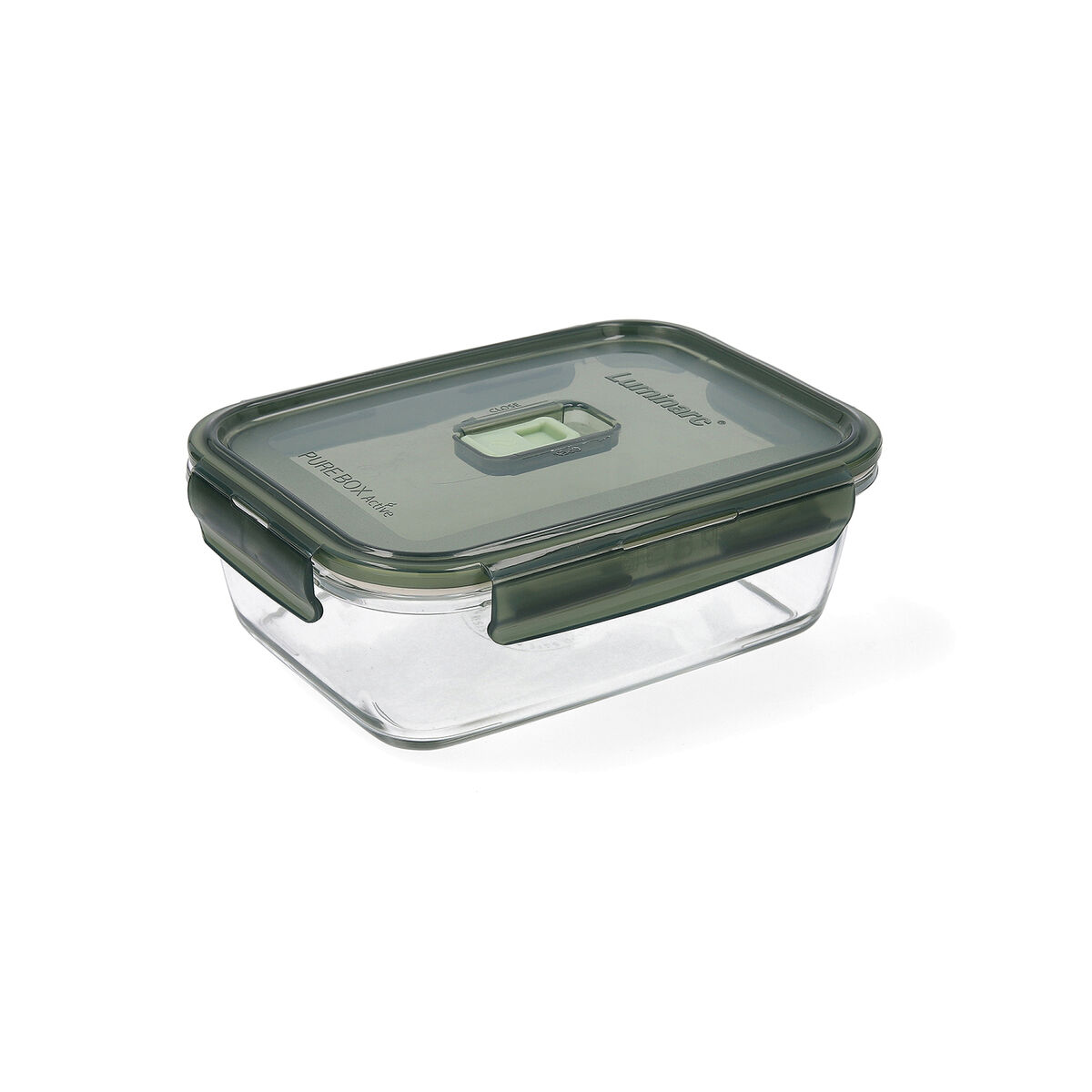 Hermetisk matlåda Luminarc Pure Box 19 x 13 cm 1,22 L Mörkgrön Glas (6 antal) - 3