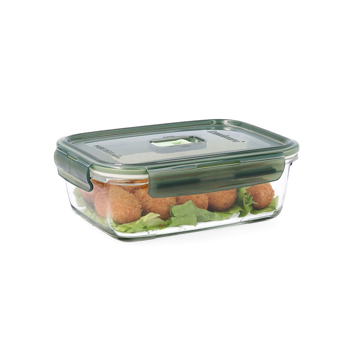 Hermetisk matlåda Luminarc Pure Box 19 x 13 cm 1,22 L Mörkgrön Glas (6 antal) - 2
