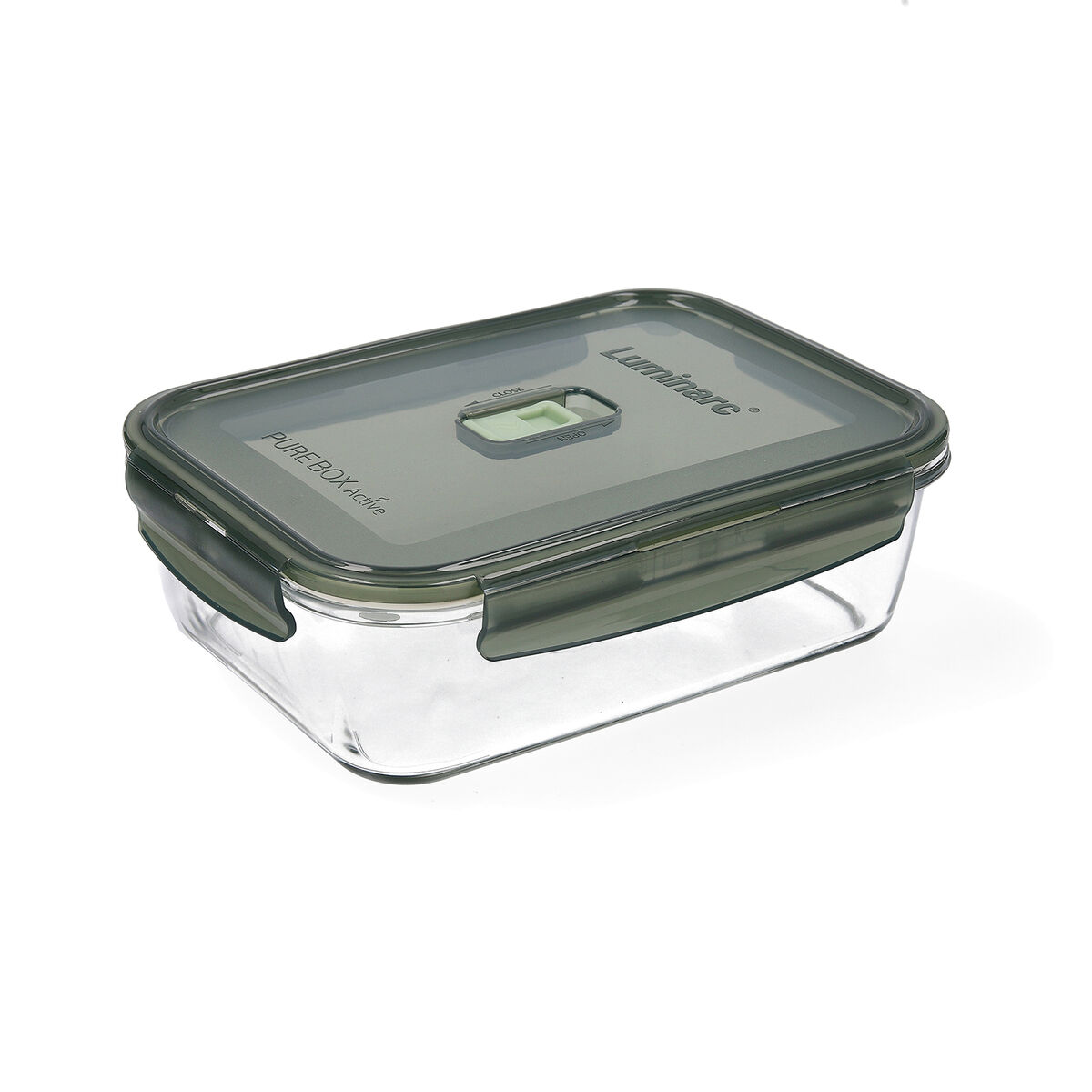 Hermetisk matlåda Luminarc Pure Box 22 x 16 cm 1,97 l Mörkgrön Glas (6 antal) - 3