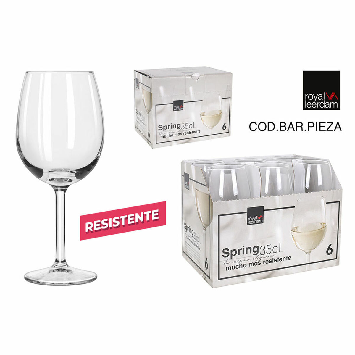 Vinglas Royal Leerdam Spring, Kapacitet: 350 ml - 8