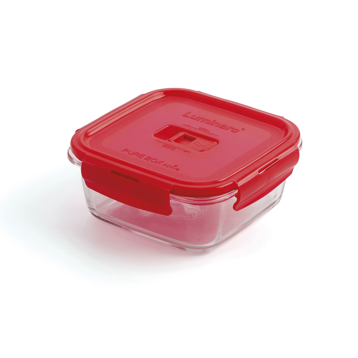 Hermetisk matlåda Luminarc Pure Box 760 ml Röd Glas (6 antal) - 3