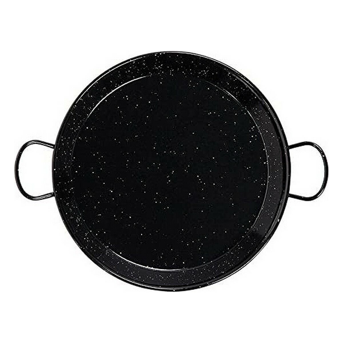 Djup stekpanna med handtag Vaello Svart Emaljerat stål (Ø 38 cm)