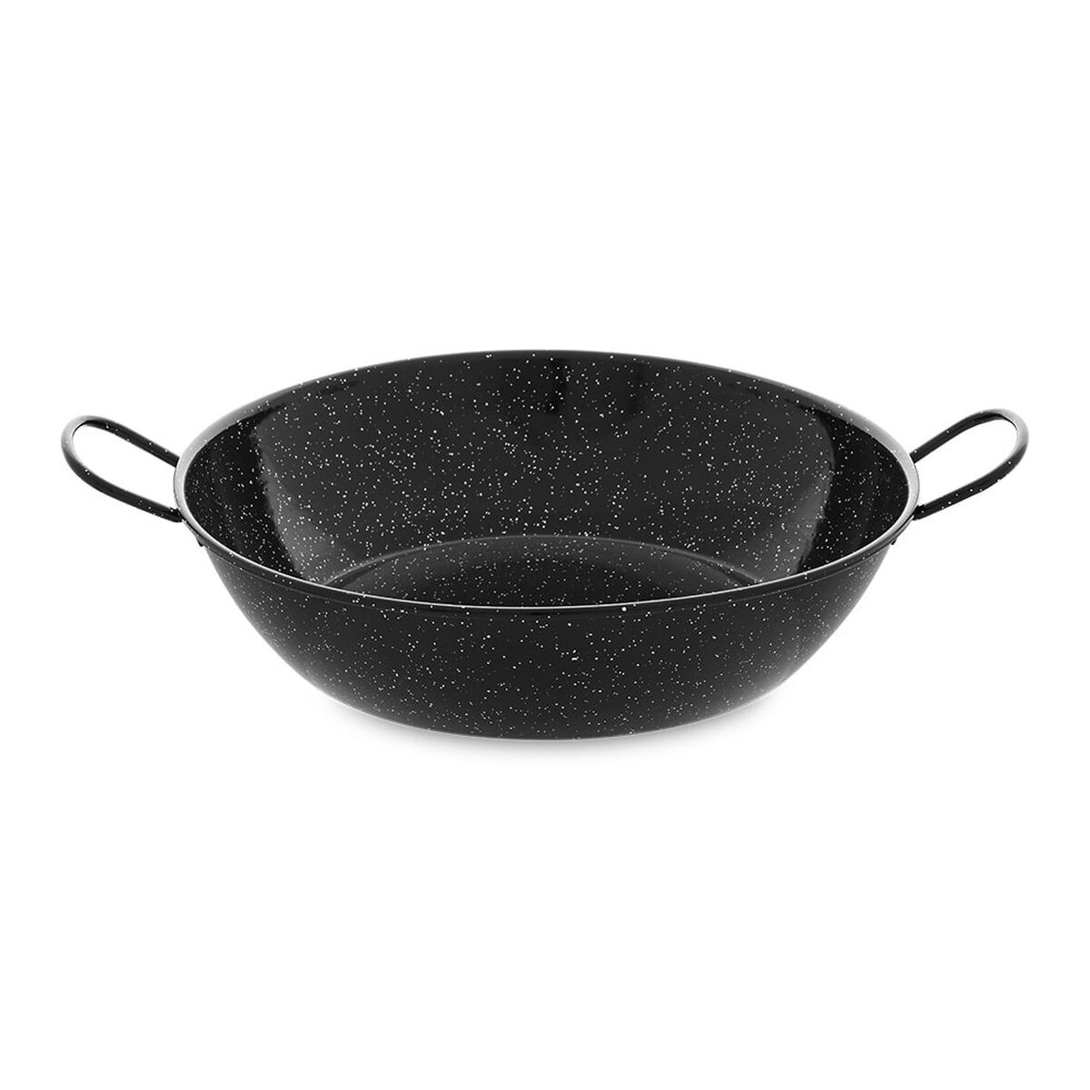Djup stekpanna med handtag Vaello Svart Emaljerat stål (Ø 38 cm) - 2