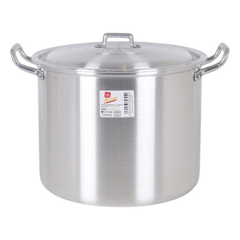 Gryta med lock Ø 22 cm Silvrig 6 L - 2