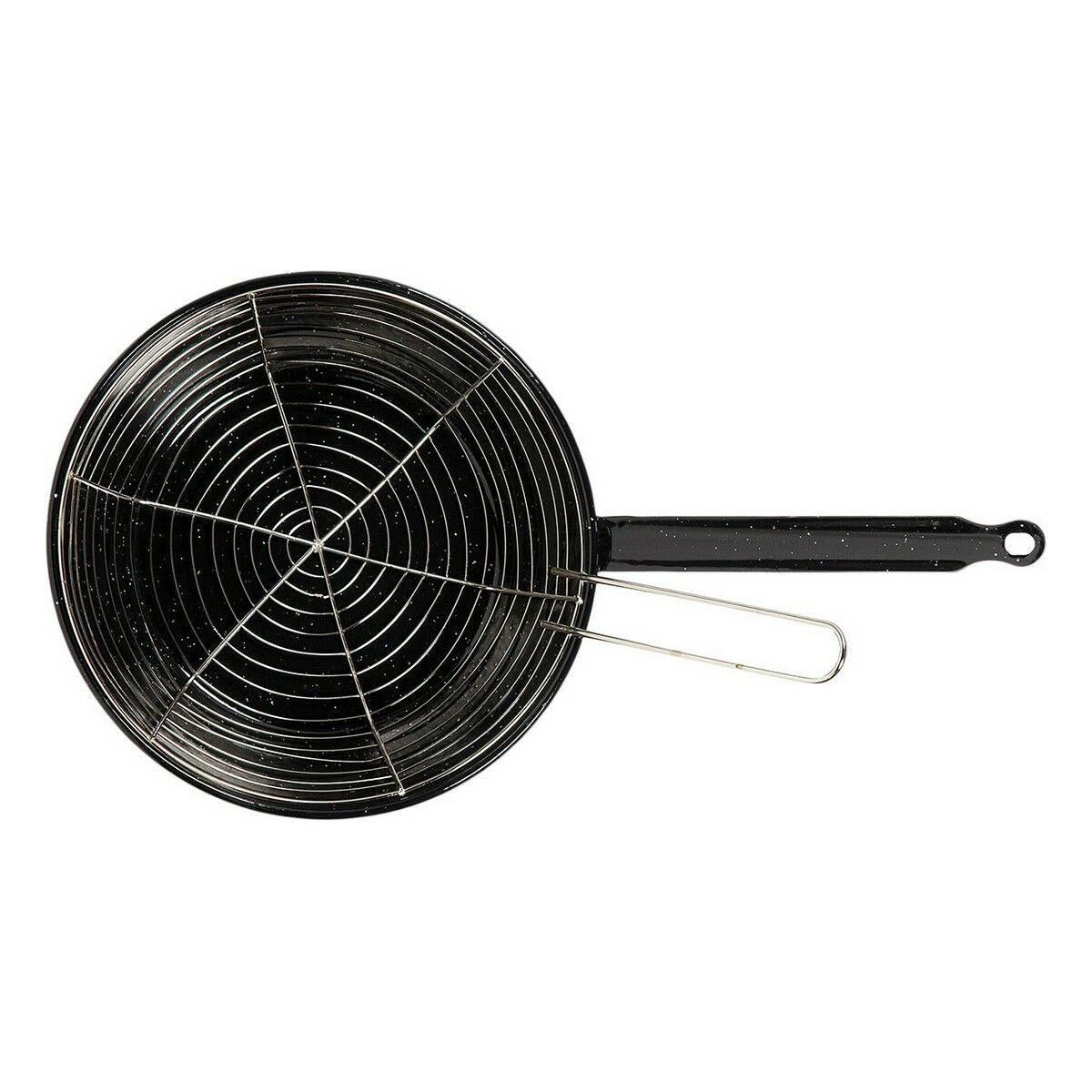 Stekpanna med Korg Vaello Svart Emaljerat stål (Ø 24 cm) - 2