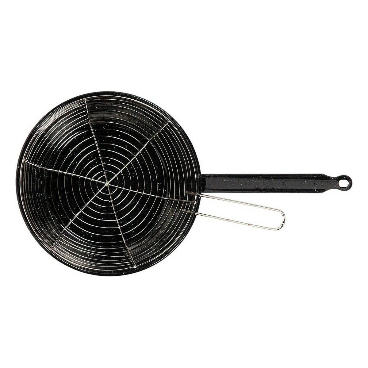 Stekpanna med Korg Vaello Svart Emaljerat stål (Ø 28 cm) - 2