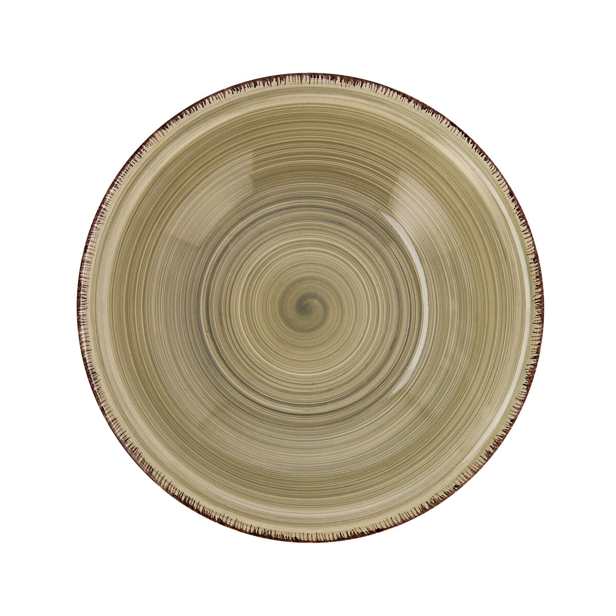 Djup tallrik Quid Natura Vita Keramik Grön (ø 21,5 cm) (12 antal) - 3