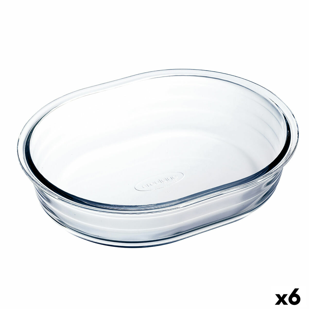 Ugnsform Ô Cuisine Avlång 19 x 14 x 4 cm Transparent (6 antal)