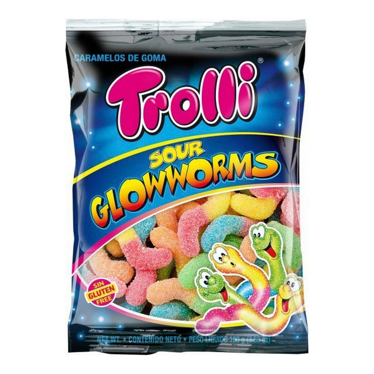 Godis Trolli GlowWorms (100 g) - 2