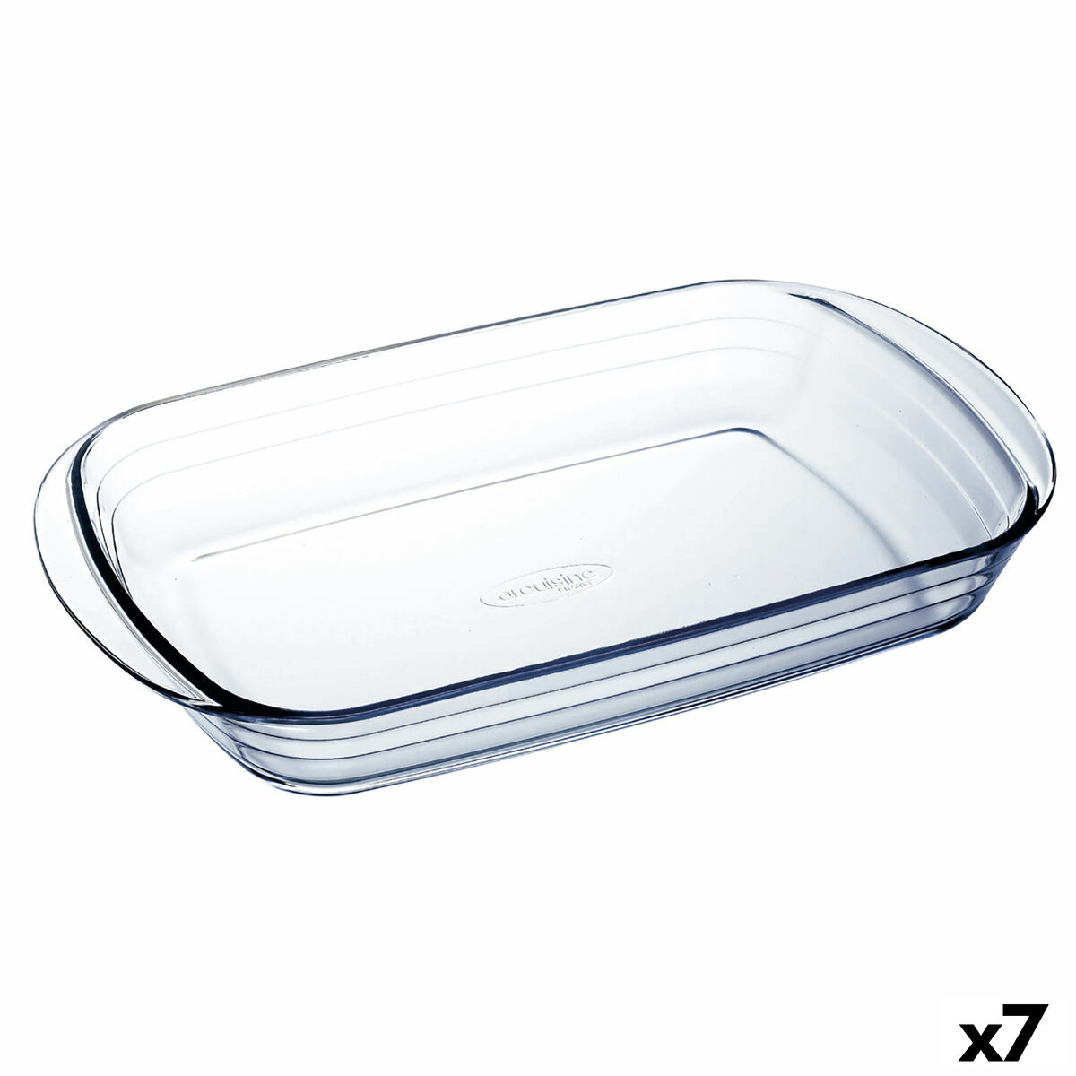 Ugnsform Ô Cuisine   Rektangulär 32 x 20 x 6 cm Transparent Glas (7 antal)