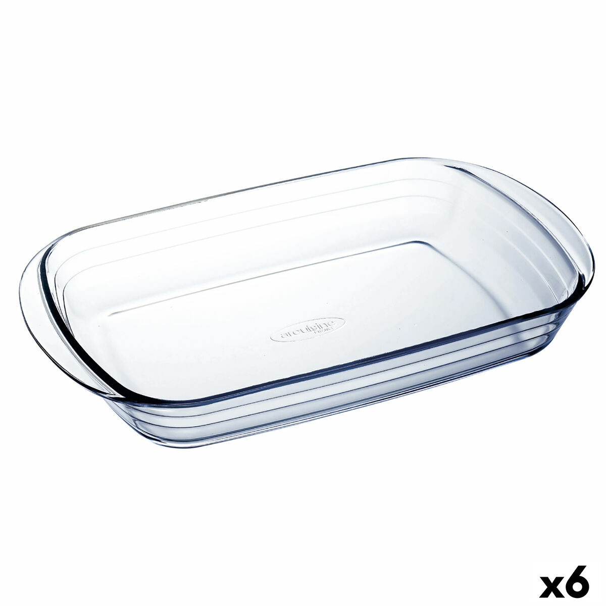 Ugnsform Ô Cuisine Ocuisine Vidrio Rektangulär Transparent Glas 39 x 24 x 6 cm (6 antal)