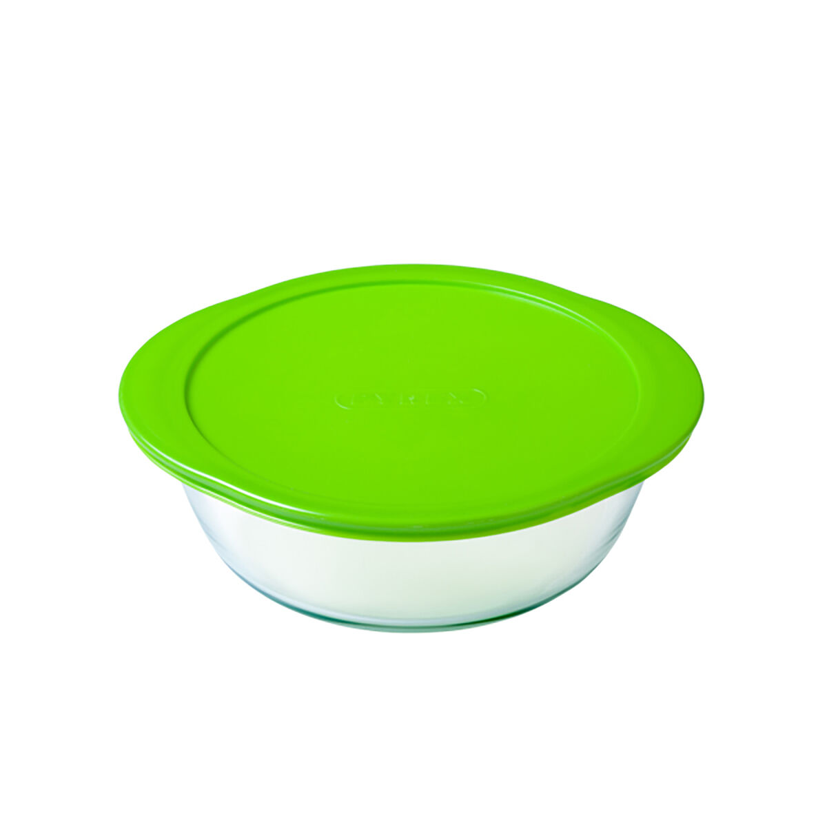 Rund matlåda med lock Pyrex Cook & Store 27 x 24 x 8 cm Grön 2,3 L Silikon Glas (6 antal) - 2