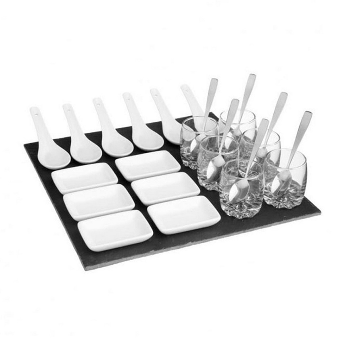 Tilltuggsset Secret de Gourmet Svart Skiffer (30 x 30 cm) - 2