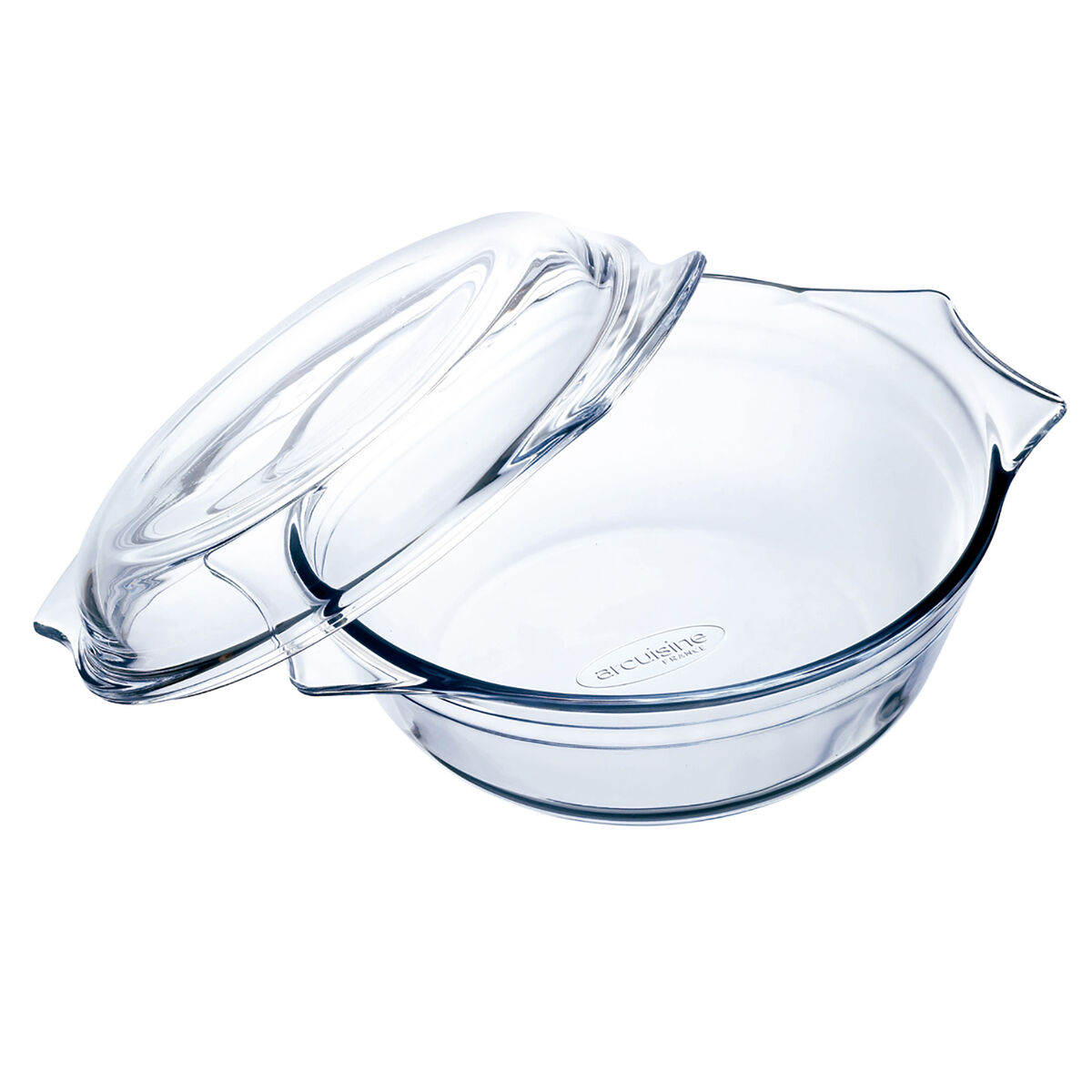 Ugnsform Ô Cuisine   Med lock 21,5 x 18 x 8,5 cm Transparent Glas (3 antal) - 2