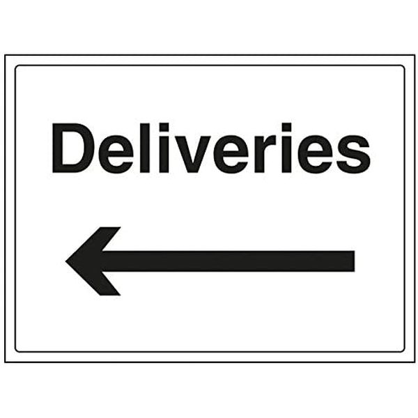 Självhäftande tecken "Deliveries" (40 x 30 cm) (Renoverade C)