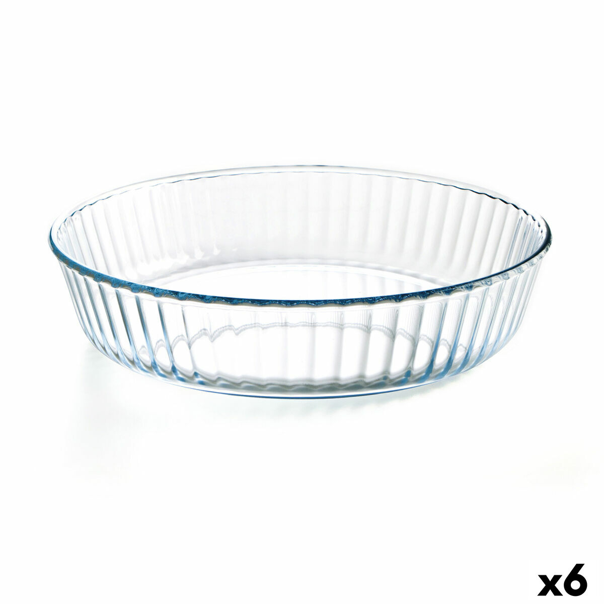 Ugnsform Ô Cuisine Rund 26 x 26 x 5,9 cm Transparent (6 antal)