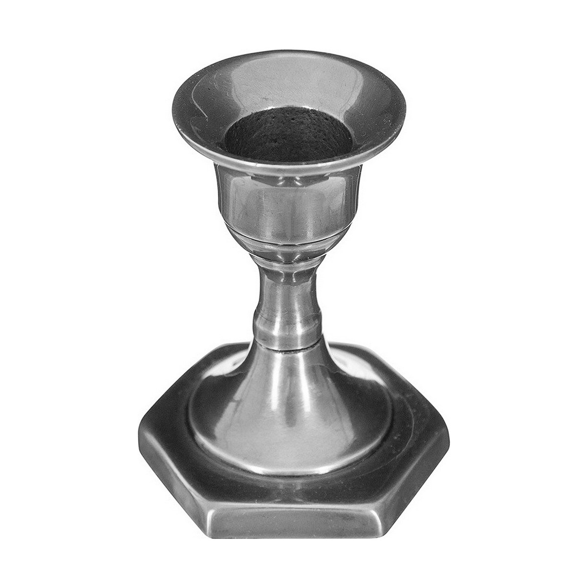 Kandelaber Atmosphera Silvrig (8 x 6 cm) - 2