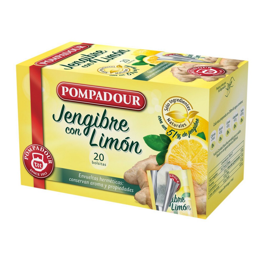 Infusion Pompadour Ingefära Citron (20 uds)
