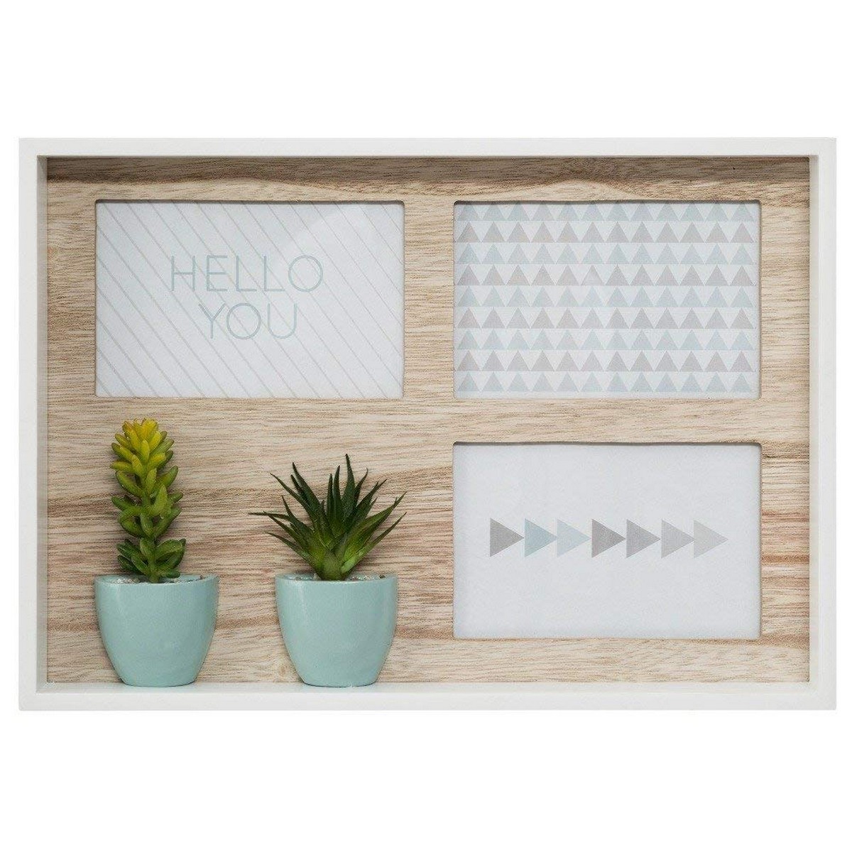 Fotoram för upphängning Atmosphera Cactus 3 fotos (36,5 x 25,7 x 4,5 cm)