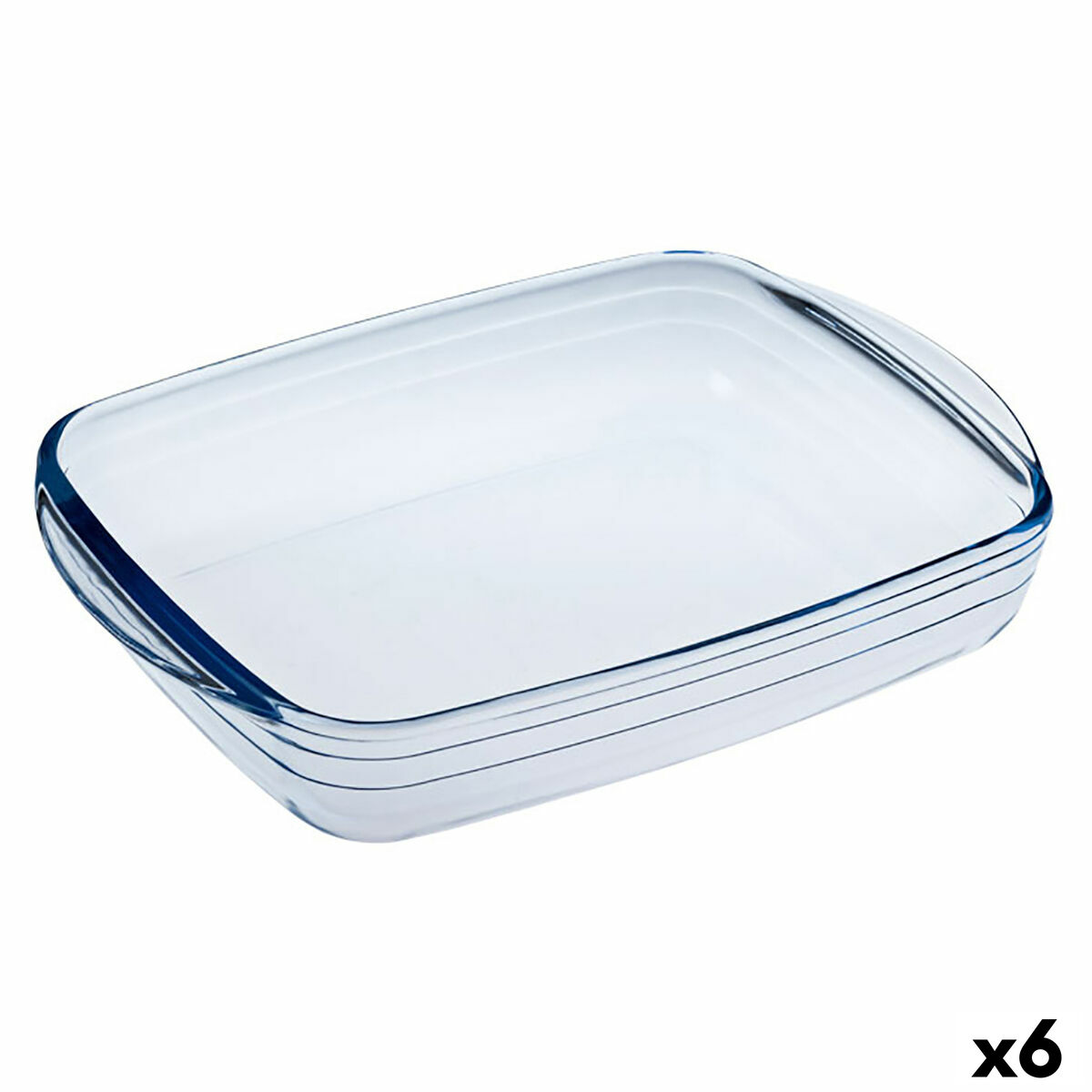 Ugnsform Ô Cuisine Ocuisine Vidrio Rektangulär Transparent Glas 23 x 15 x 5 cm (6 antal)