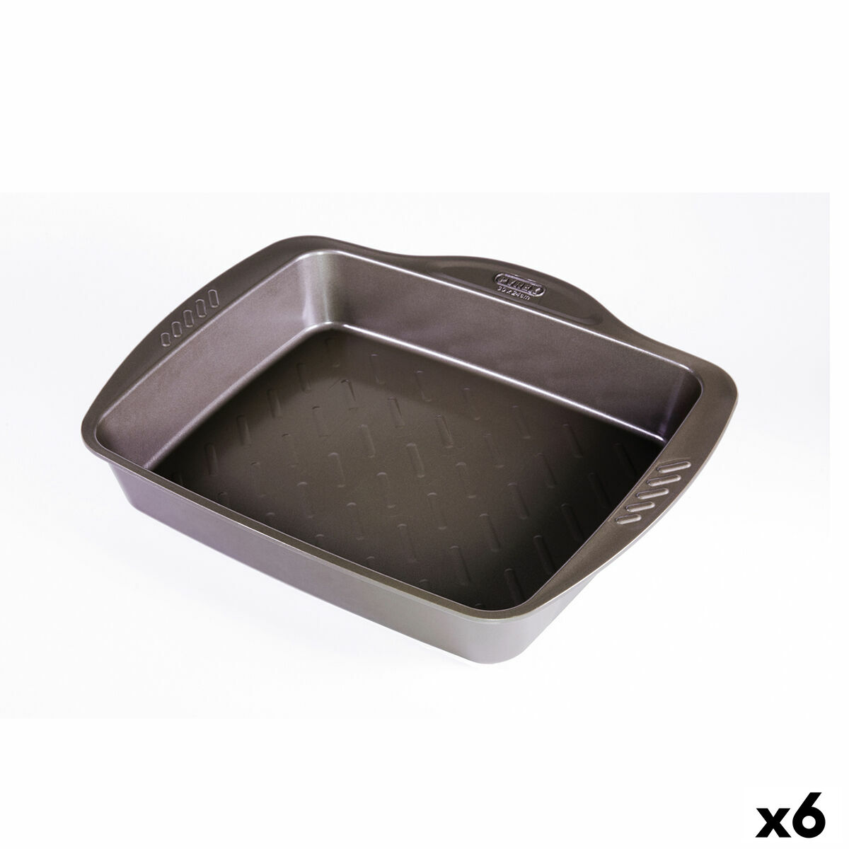 Ugnsform Pyrex Asimetria Rektangulär Metall 6 antal 40 x 31 cm