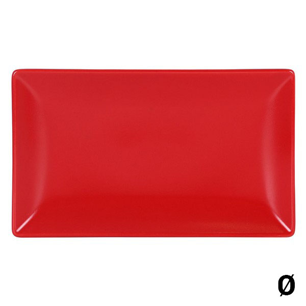 Bricka Ming II Rektangulär Röd, Mått: 30 x 20 x 2,5 cm - 5