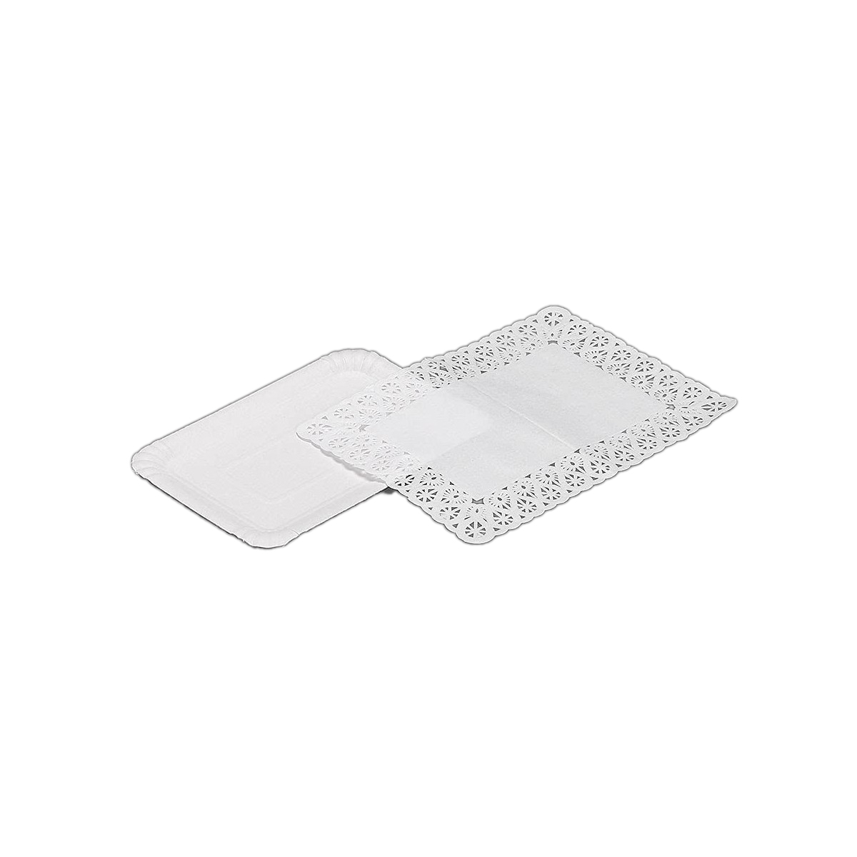 Uppsättning med Brickor Best Products Green 4 Delar Vit Papp (14 x 21 cm)