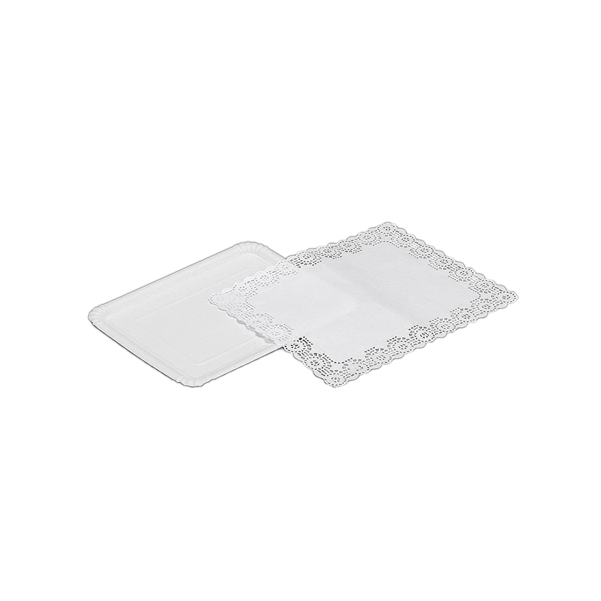 Uppsättning med Brickor Best Products Green 2 Delar Vit Papp (22 x 28 cm)