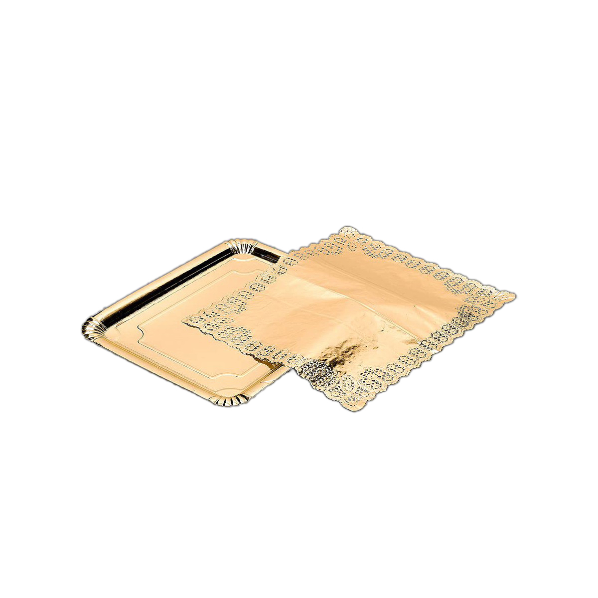 Snacksbricka Best Products Green Guld Papp (31 x 38 cm)