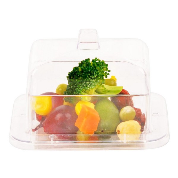 Provsmakningsset Inde polystyren Med lock Rektangulär 9 x 7 x 6,5 cm (6 antal) (6 pcs)