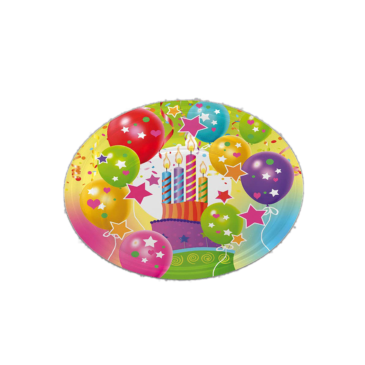Tallriksset Best Products Green 4 Delar Papp Ø 23 cm