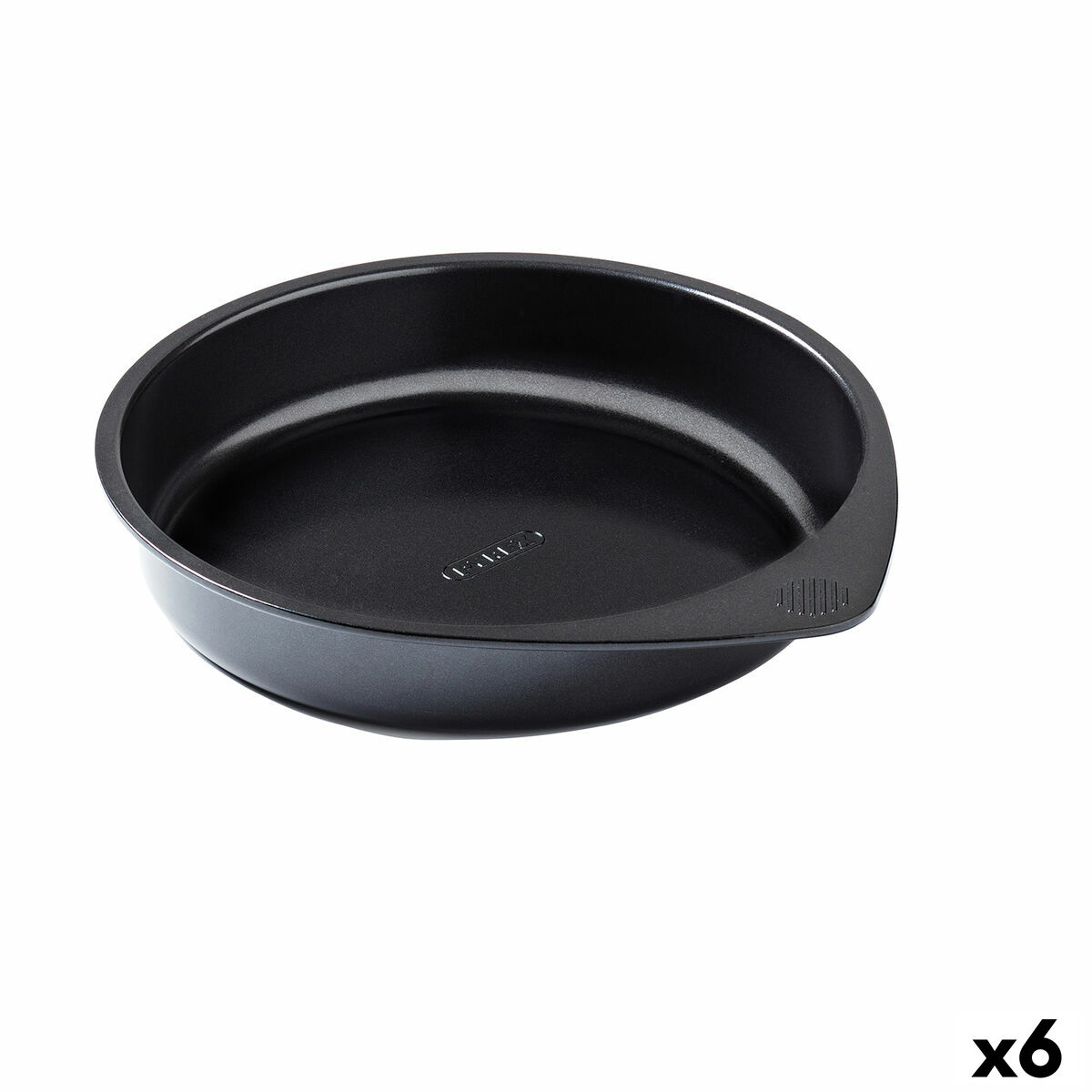 Ugnsform Pyrex Magic Rund Svart Ø 26 cm (6 antal)