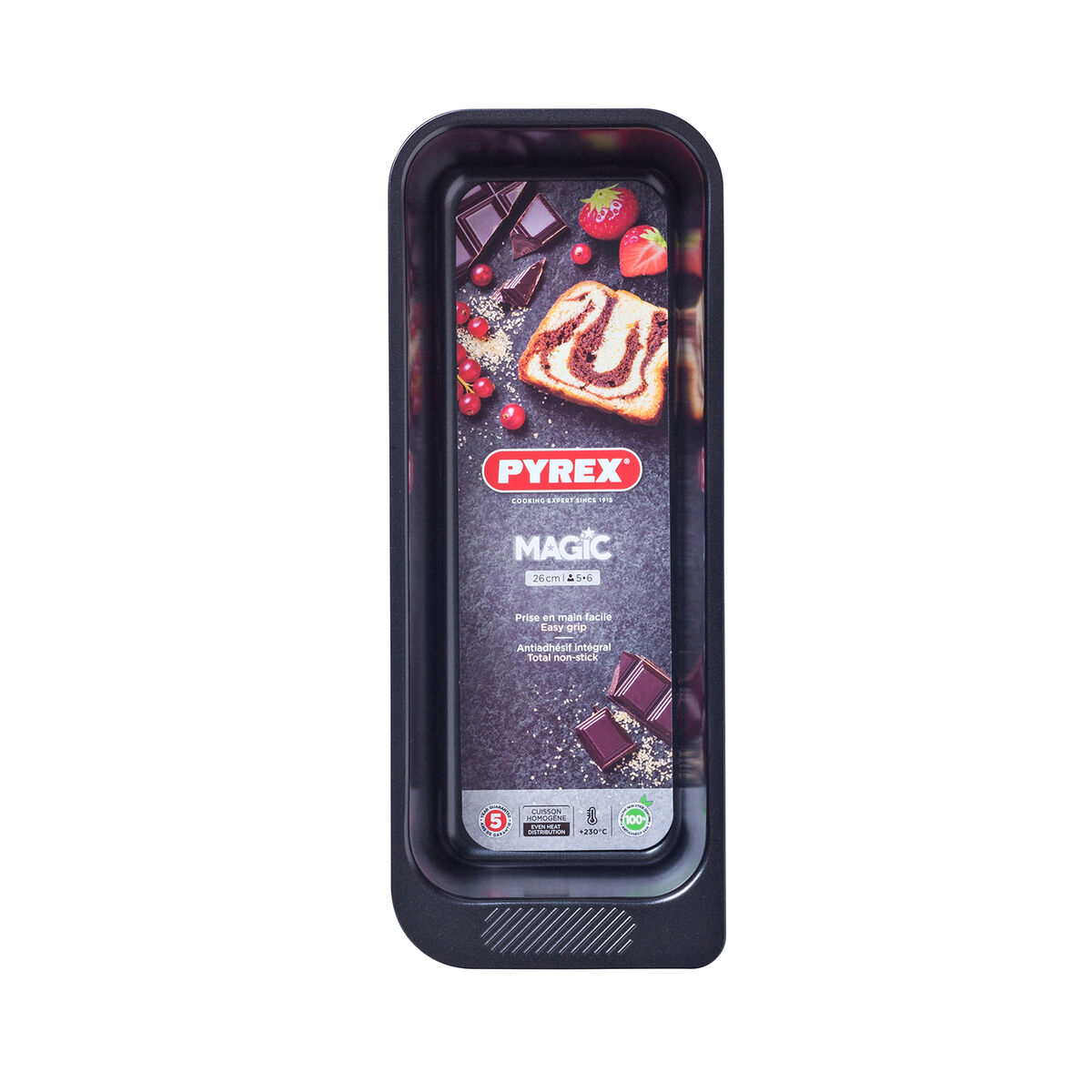 Ugnsform Pyrex Magic Rektangulär Svart Ø 26 cm (6 antal) - 3